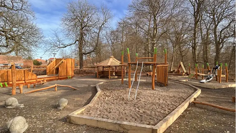 Ny legeplads ved Kirkeskoven